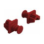 DeLOCK 86510 Cubierta antipolvo para puerto RJ45, rojo, 10 piezas