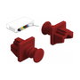 DeLOCK 86510 Cubierta antipolvo para puerto RJ45, rojo, 10 piezas