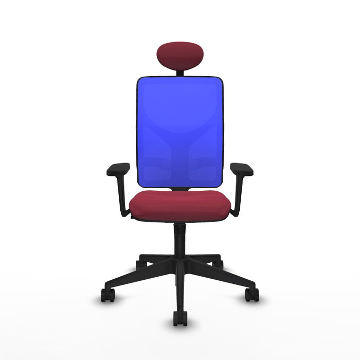 PIQUERAS Y CRESPO Silla de oficina Motilla con mecanismo Sincro, Granate y Azul PIQUERAS Y CRESPO Silla de oficina Motilla con mecanismo Sincro, Granate y Azul