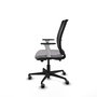 PIQUERAS Y CRESPO Silla de oficina Haches Gris con mecanismo Sincro/Traslack