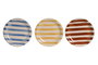 DKD Home Decor Plato Mediterraneo Azul Amarillo 26 x 3 x 26 cm (6 Unidades)