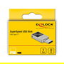 DeLOCK Mini USB 5Gbps USB-C Lápiz de Memoria 32GB USB 3.2 Gen 1, 140 MB/s, Carcasa Metal, Plata, Sin Tapa