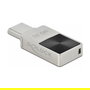 DeLOCK Mini USB 5Gbps USB-C Lápiz de Memoria 32GB USB 3.2 Gen 1, 140 MB/s, Carcasa Metal, Plata, Sin Tapa