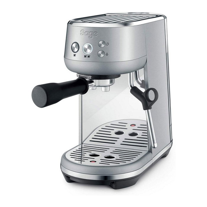 Sage Máquina de Espresso The Bambino con Vaporizador, 1600W, 1.4L, Acero Inoxidable, para Café Molido, Cappuccino y Americano