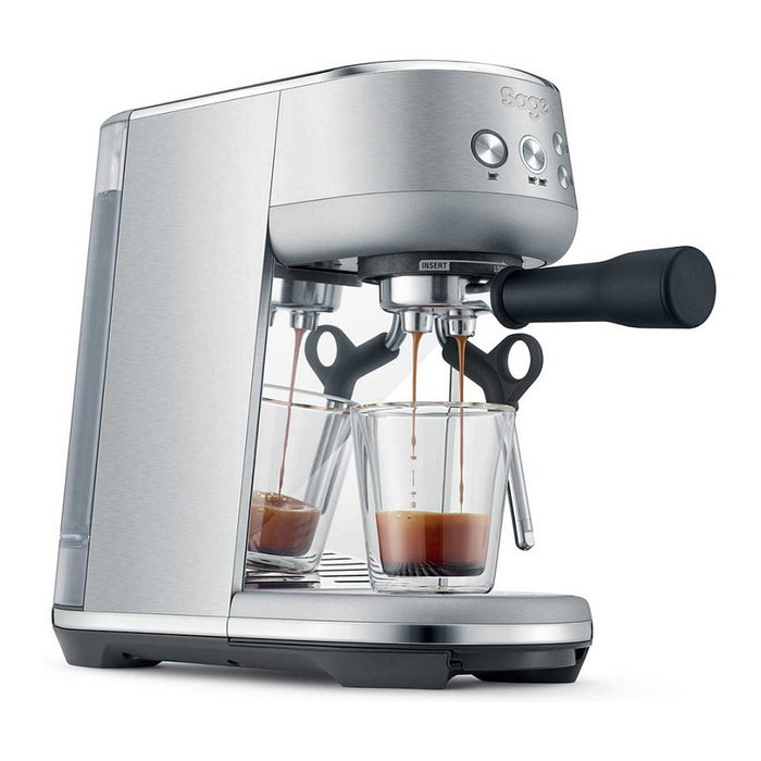 Sage Máquina de Espresso The Bambino con Vaporizador, 1600W, 1.4L, Acero Inoxidable, para Café Molido, Cappuccino y Americano