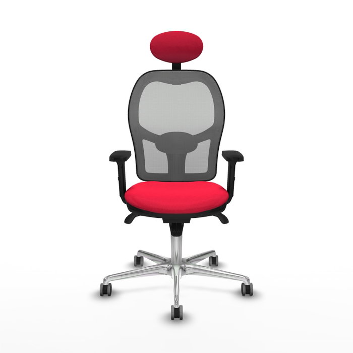 PIQUERAS Y CRESPO Silla de oficina Jorquera Roja y Gris