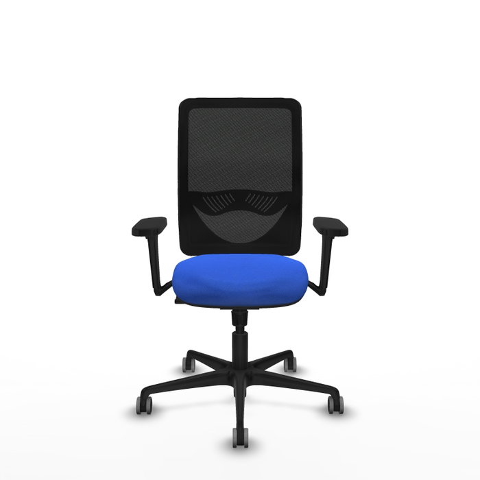 PIQUERAS Y CRESPO Silla de oficina Zulema con mecanismo Sincro Azul y Negro