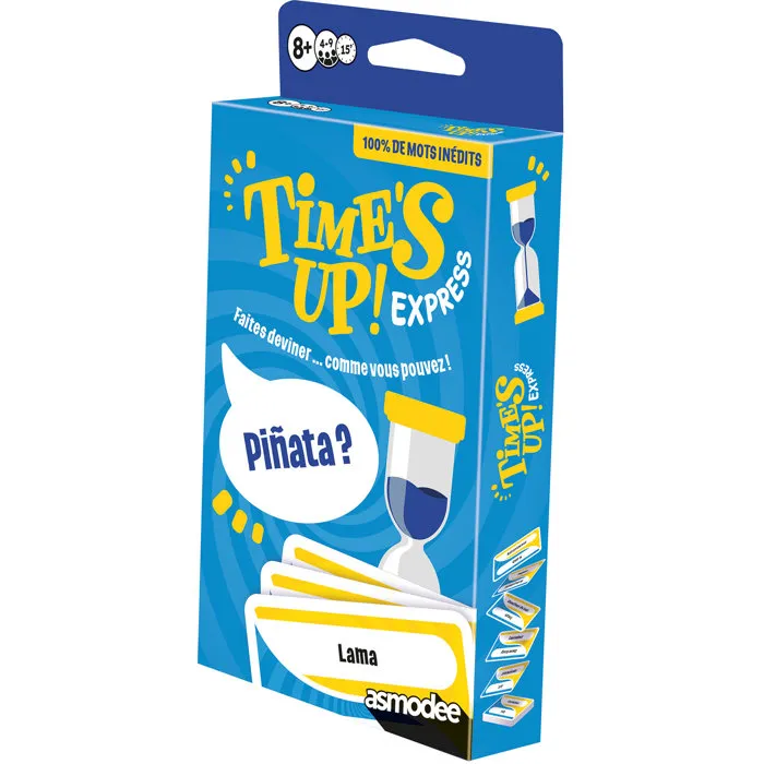 Asmodee ZYGOMATIC - Time's Up Express, Juego de mesa de fiesta familiar y portátil, de 4 a 9 jugadores, 15 minutos, a partir de 8 años