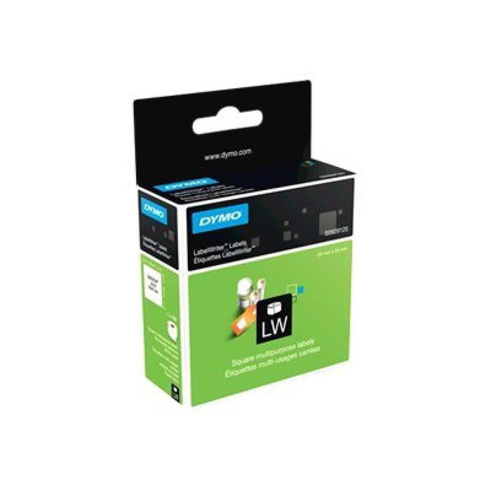 Dymo Etiquetas Cuadradas Multiuso 25x25mm, 750 unidades