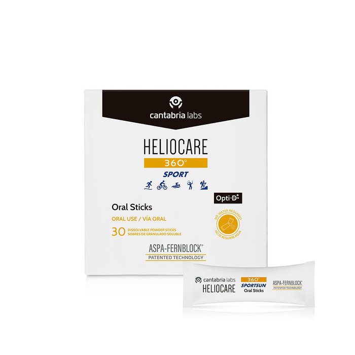 Heliocare SPORTSUN Sticks Bucodispersables Fotoprotección Oral 30 Unidades Heliocare SPORTSUN Sticks Bucodispersables Fotoprotección Oral 30 Unidades