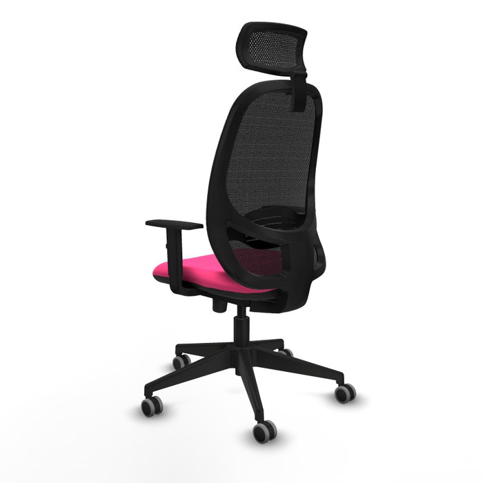 PIQUERAS Y CRESPO Silla de oficina Cilanco Rosa y Negro PIQUERAS Y CRESPO Silla de oficina Cilanco Rosa y Negro