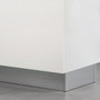Emuca Lote de 2 zócalos para cocina Plasline con accesorios de unión, altura 150mm, 2 barras de lognitud 2.35m, Plástico, Anodizado satinado