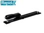 Rapid Grapadora E15 Metálica Brazo Largo Capacidad 20 Hojas Color Negro