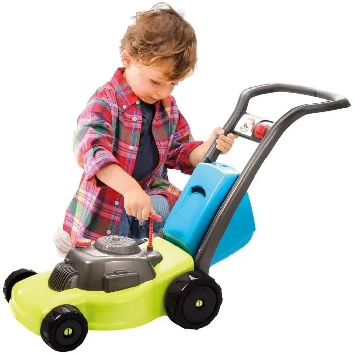 Ecoiffier 4280 Cortacésped Grande Juguete con Arrancador de Sonajero y Botón de 3 Posiciones