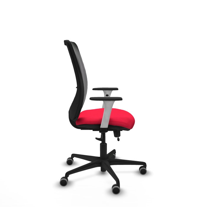 PIQUERAS Y CRESPO Silla de oficina Zulema con mecanismo Sincro/Traslack, Rojo y Negro PIQUERAS Y CRESPO Silla de oficina Zulema con mecanismo Sincro/Traslack, Rojo y Negro