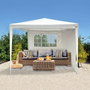 Aktive Cenador 2.7x2.7x2.55 m con 2 laterales y ventana - Beige
