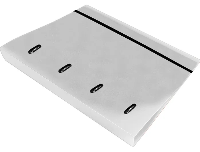 Liderpapel Carpeta con Recambio A4 Transparente con 4 Anillas de 40 mm y 100 Hojas Cuadriculadas