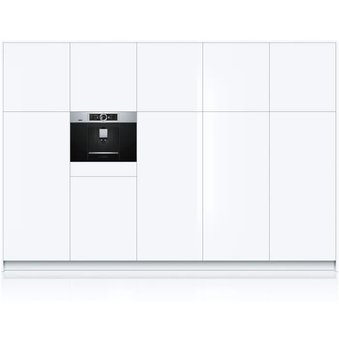 Máquina de café BOSCH CTL636ES6 HomeConnect - Tanque de 2.4L - Rinde 2 tazas simultáneamente - Acero inoxidable