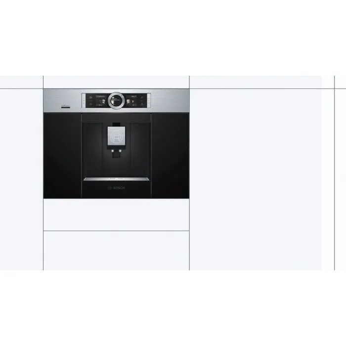 Máquina de café BOSCH CTL636ES6 HomeConnect - Tanque de 2.4L - Rinde 2 tazas simultáneamente - Acero inoxidable