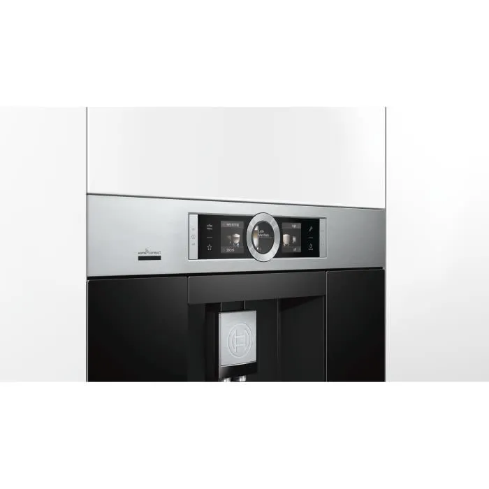 Máquina de café BOSCH CTL636ES6 HomeConnect - Tanque de 2.4L - Rinde 2 tazas simultáneamente - Acero inoxidable