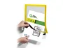 Liderpapel Marco Porta Anuncios Magnético DIN A4 Adhesivo Removible Color Amarillo