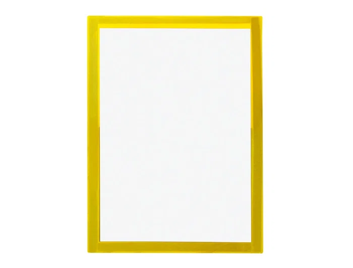 Liderpapel Marco Porta Anuncios Magnético DIN A4 Adhesivo Removible Color Amarillo