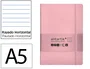 Antartik Cuaderno A5 Tapa Blanda Hojas Rayas Rosa Pastel 80 Hojas 80gr FSC