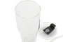 DKD Home Decor Vaso de Borosilicato y Silicona de 550ml con Pajita