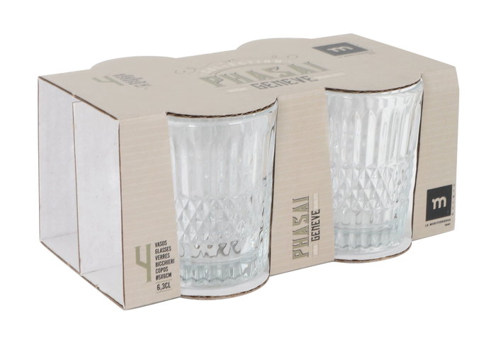 La Mediterranea Set de 4 Vasos Chupitos 63ml Phasai Geneve MD