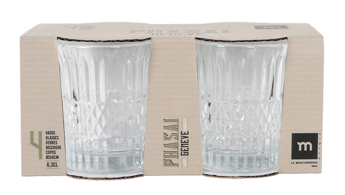 La Mediterranea Set de 4 Vasos Chupitos 63ml Phasai Geneve MD