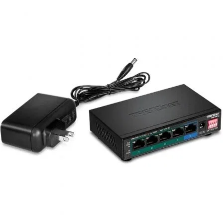 Trendnet TPE-TG51G Switch 5 Puertos Gigabit Ethernet 10/100/1000 Mbps con PoE Trendnet TPE-TG51G Switch 5 Puertos Gigabit Ethernet 10/100/1000 Mbps con PoE