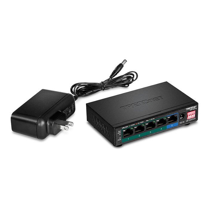 Trendnet TPE-TG51G Switch Gigabit PoE+ de 5 Puertos