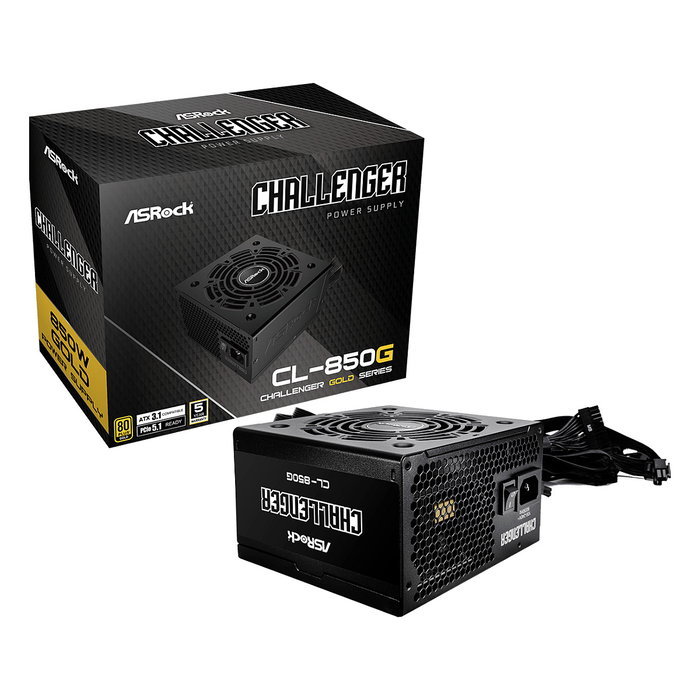ASRock Challenger CL-850G 850 W ATX 80 PLUS Gold Negro