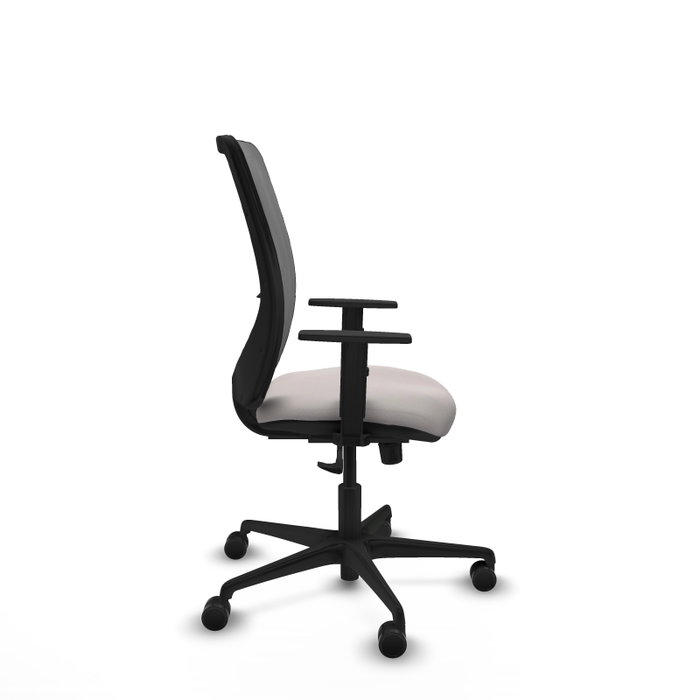 PIQUERAS Y CRESPO Silla de Oficina Zulema con Mecanismo Sincro, Blanco y Gris