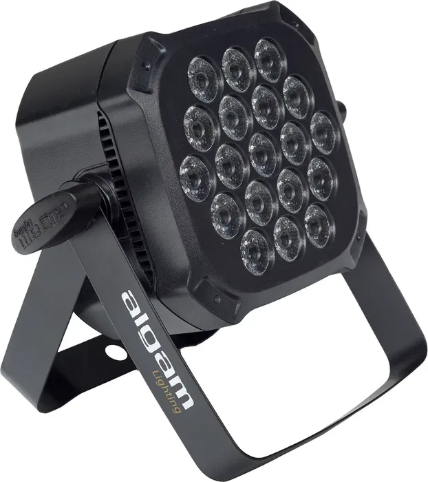 ALGAMLIGHT Mini Par Led 18x1W y 1x3W RGB con Efectos para Noche y Escenario