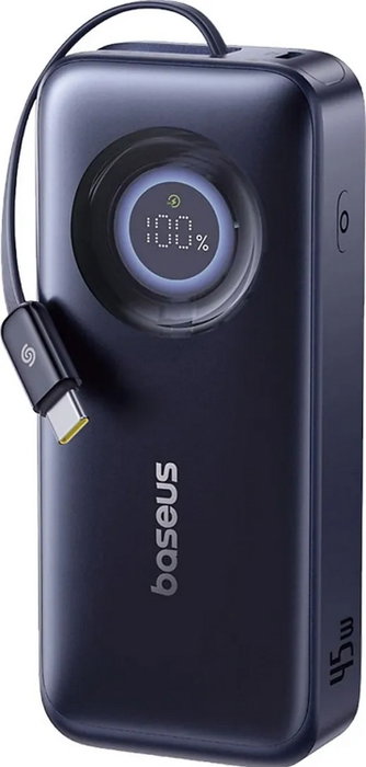 Baseus EnerCore CR11 10000 mAh 45W Negro Cósmico con Cable Retráctil USB-C