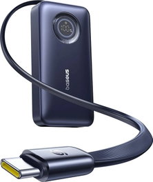 Baseus EnerCore CR11 10000 mAh 45W Negro Cósmico con Cable Retráctil USB-C
