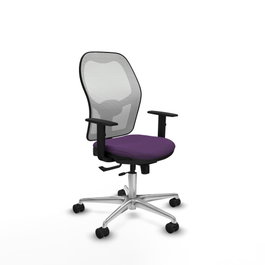 PIQUERAS Y CRESPO Silla de oficina Jorquera Morada con mecanismo Sincro/Traslack