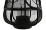 DKD Home Decor Portavela Colonial Negro Metal y Ratán 28 x 50 x 28 cm