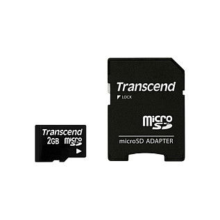 Transcend TS2GUSD Tarjeta MicroSD de 2GB con Velocidades de Lectura/Escritura de 20/13 MB/s