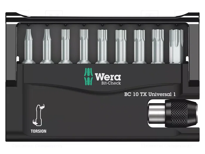 WERA Juego de puntas de destornillador Torx® 25 mm