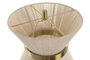 DKD Home Decor Lámpara de Sobremesa Metal Hilo Dorado y Crudo