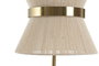 DKD Home Decor Lámpara de Sobremesa Metal Hilo Dorado y Crudo