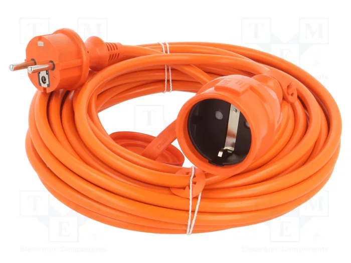 KEL Prolongador de alimentación H05VV-F 3G1,5mm2 10m Naranja KEL Prolongador de alimentación H05VV-F 3G1,5mm2 10m Naranja