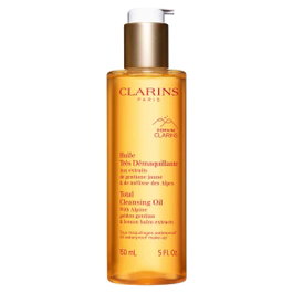 Clarins - Aceite Superdesmaquillante 150 ml, Elimina Maquillaje Resistente al Agua, Textura Ligera, Rellenable