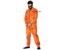 Disfraz Preso Sangriento Hombre Adulto Psicópata Caníbal Talla XL Halloween Naranja Mono Polyester