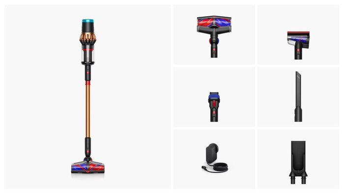 Dyson V16 Pistón Animal Aspiradora Sin Cable 492963-01 Negro, Cobre