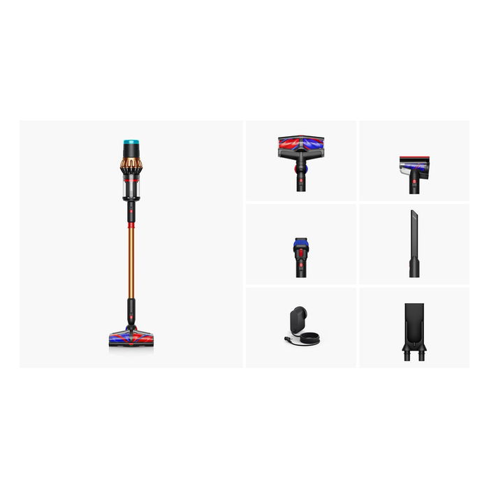 Dyson V16 Piston Animal Aspiradora Escoba 2 en 1 Sin Bolsa 1,3L Negro/Cobre con Filtro HEPA y Cepillo Motorizado para Pelo de Mascotas