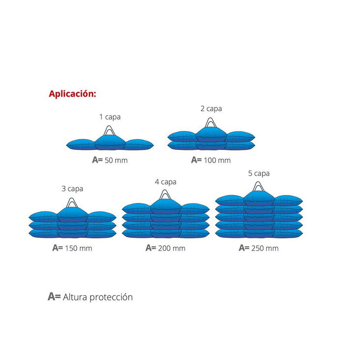 Digebis Saco Barrera Anti-inundaciones de Emergencia Hydrosack, Polímero Superabsorbente, 60 x 48 cm, Azul