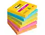 Post-it Bloc de notas adhesivas Super Sticky 76x76 mm con 90 hojas, Pack de 6, Colores Surtidos Post-it Bloc de notas adhesivas Super Sticky 76x76 mm con 90 hojas, Pack de 6, Colores Surtidos